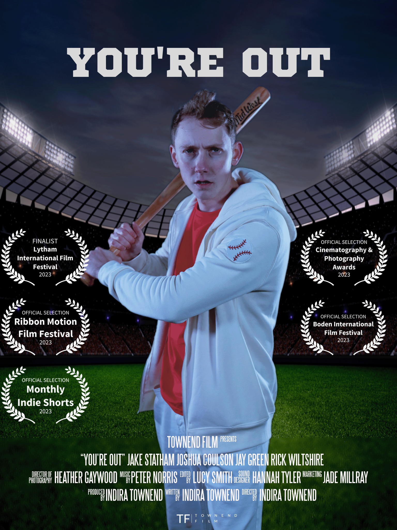 YOU'RE OUT Poster with Laurels